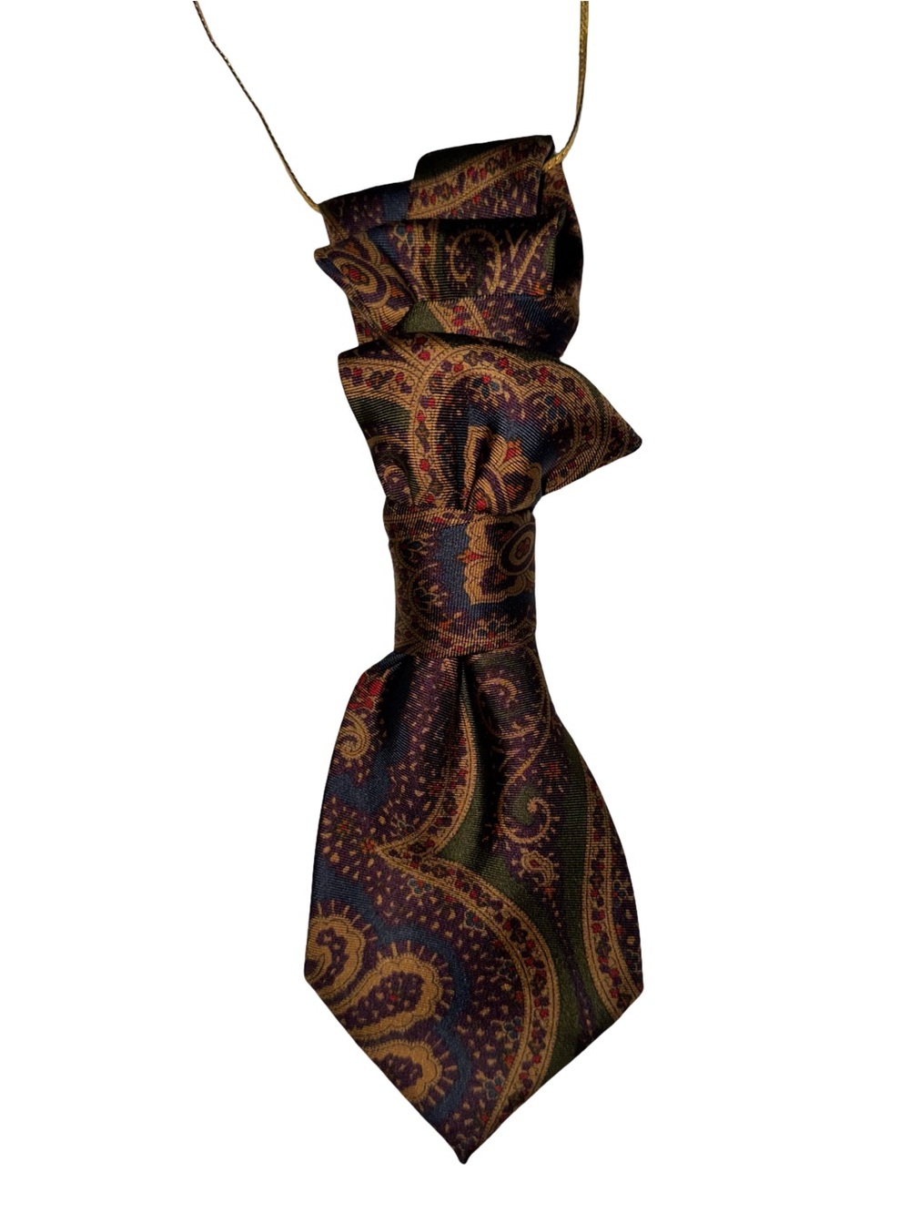 VINTAGE SILK TIE (CHAIN NOT INCLUDED)